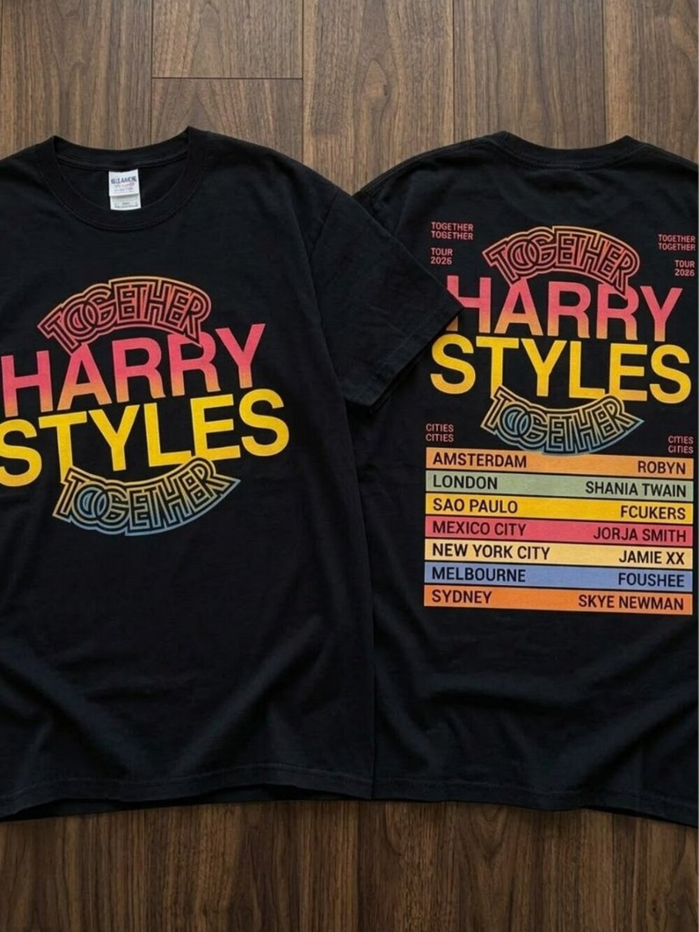 Harry Styles Together Together Tour 2026 Retro Concert Graphic